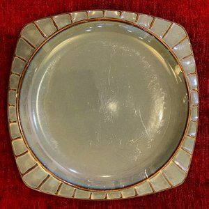 Society Avacado Sango 11" Rounded Square Dinner Plate